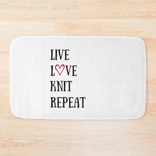 Artikelvorschau, LIVE LOVE KNIT REPEAT entworfen und verkauft von Knitterty.