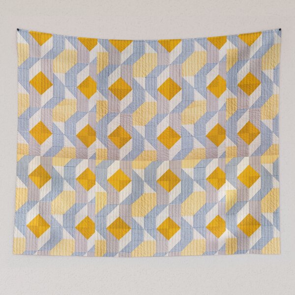Item preview, Quilted geometric patchwork ethic pattern boho designed and sold by baligaia.