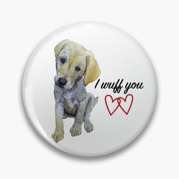 Item preview, Labrador 'I wuff you' message designed and sold by IslesArt.