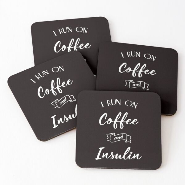 Item preview, I Run On Coffee And Insulin, Diabetes Type 1 Diabetes, Diabetes Quote, Funny Diabetes, Funny Pancreas  designed and sold by Aerial Addicts.