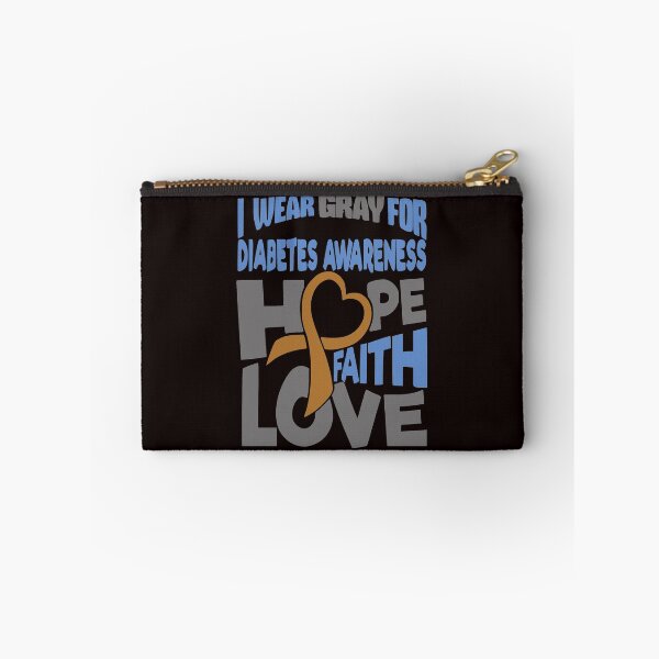 Item preview, I Wear Gray For Diabetes Awareness, Diabetes, Type 1 Diabetes, Diabetes Quote, Funny Diabetes, Funny Pancreas  designed and sold by Aerial Addicts.