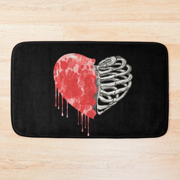 Item preview, Skeleton rib heart, Broken, heart, watercolor design, heart disease awareness designed and sold by Collagedream.