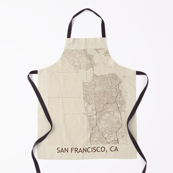 Item preview, San Francisco, CA Quad Topographical Map Vintage designed and sold by PGHPhotoCo.