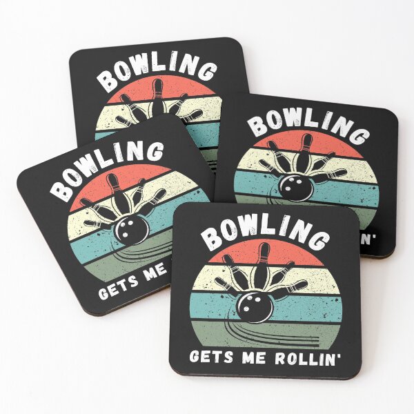 Item preview, Bowling Gets Me Rollin Distressed Sunset designed and sold by SAVWIS.
