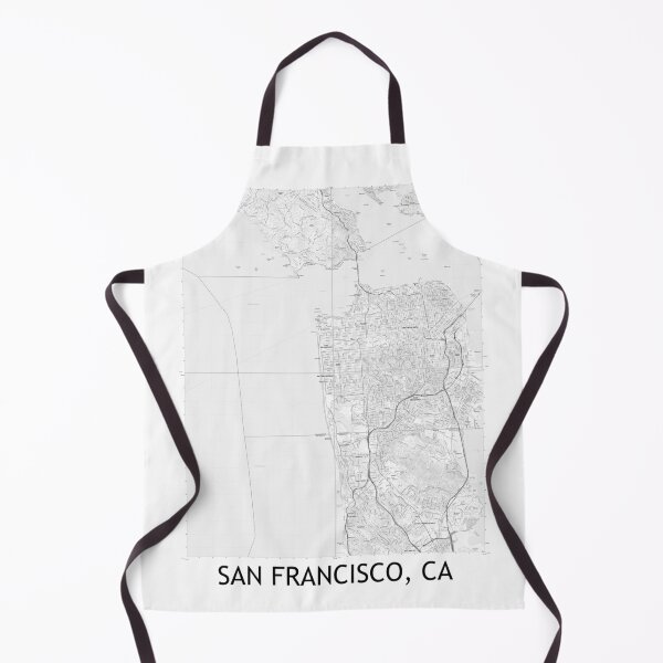 Item preview, San Francisco, CA Quad Topographical Map Black & White designed and sold by PGHPhotoCo.