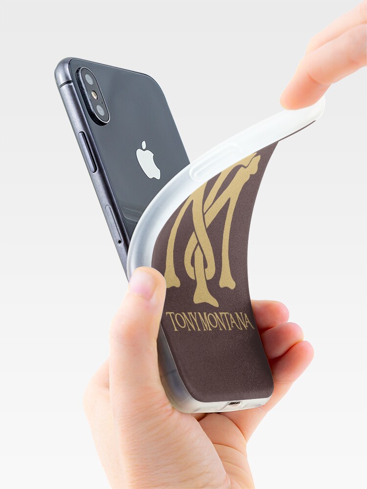 Alternate view of Tony Montana Logo iPhone Case