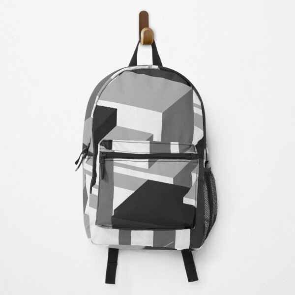 Item preview, 3D Optical Illusion Blocks Tech Geometry Pattern (Black/White/Gray) designed and sold by hyproinc.