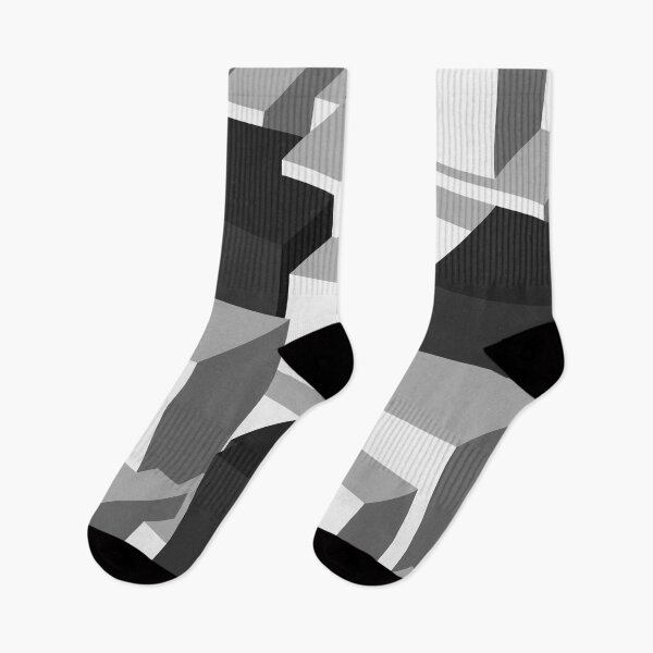 Item preview, 3D Optical Illusion Blocks Tech Geometry Pattern (Black/White/Gray) designed and sold by hyproinc.