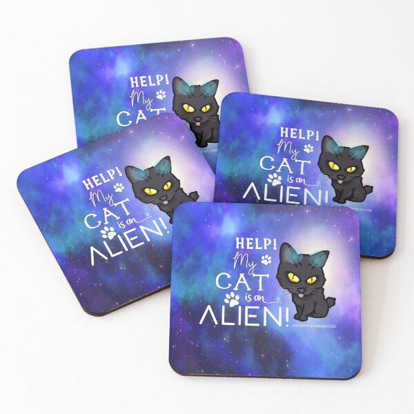 Item preview, Help! My cat is an alien! (space version) designed and sold by flockauthors.