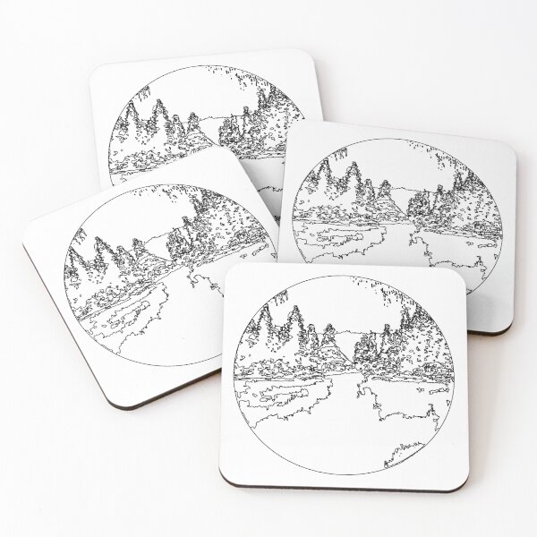 Item preview, Landscape minimalist black designed and sold by melissemoreira.
