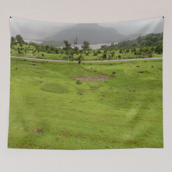Item preview, Monsoon Mountaintop Landscape designed and sold by PriyanDecor.