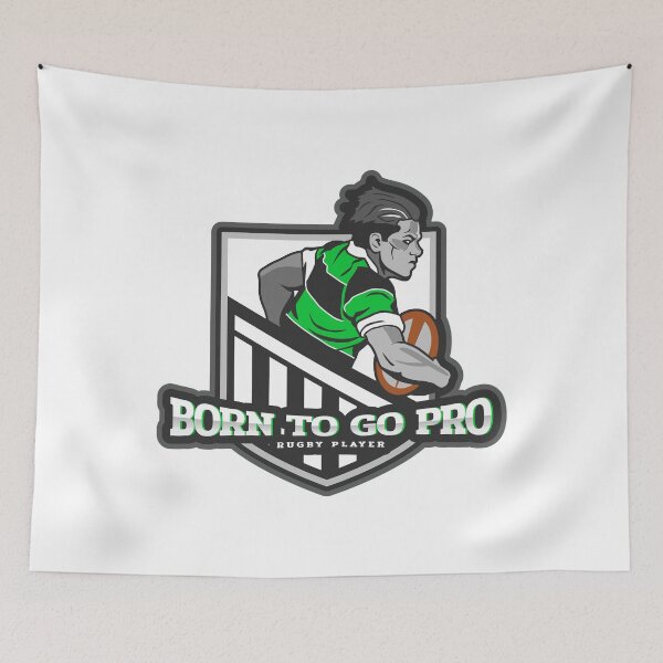 Item preview, Born to Go Pro Rugby Player designed and sold by Spicy Chilli.