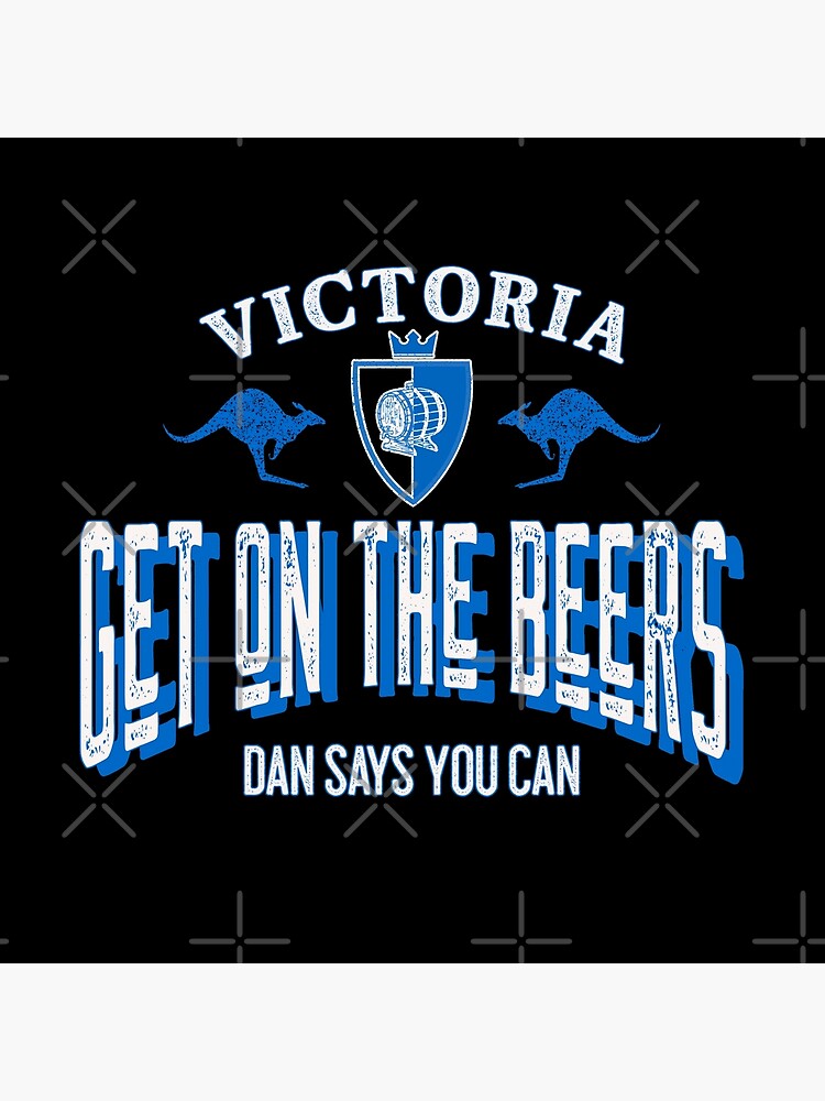 "Get On the Beers Bold Australian Funny Beer Drinking Graphic with