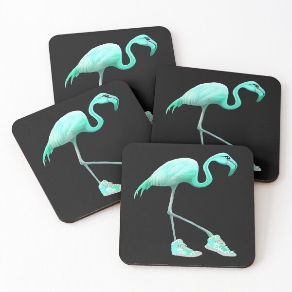 Item preview, Mint Flamingo and sneakers designed and sold by Collagedream.