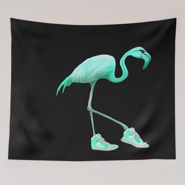 Item preview, Mint Flamingo and sneakers designed and sold by Collagedream.