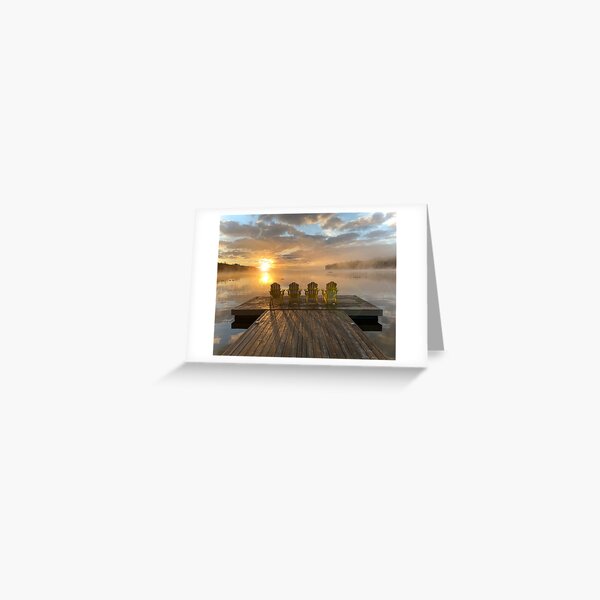 Item preview, Muskoka Sunrise on the Docks designed and sold by GodCrew.