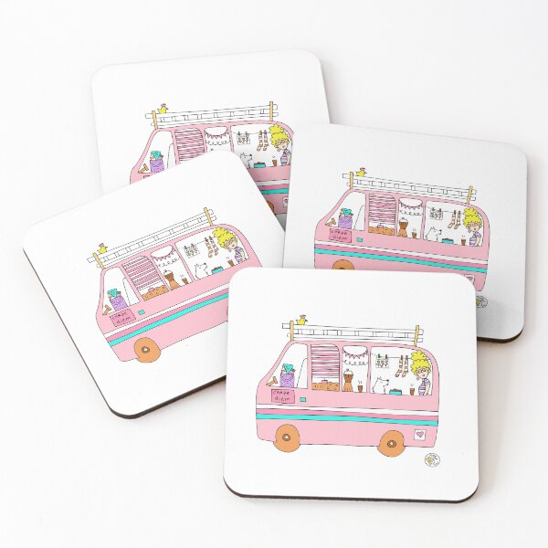 Item preview, Pink cute van! designed and sold by mellowdays.
