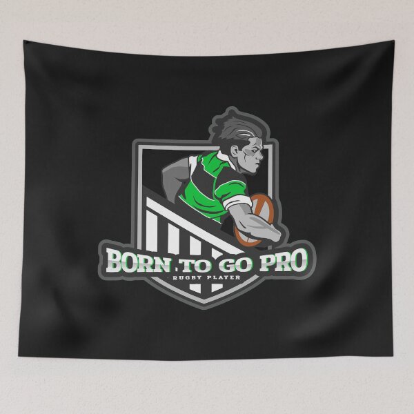 Item preview, Born to Go Pro Rugby Player designed and sold by Spicy Chilli.