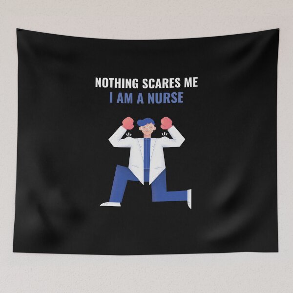 Item preview, Nothing Scares Me I Am A Nurse designed and sold by GoodVibeDesign.