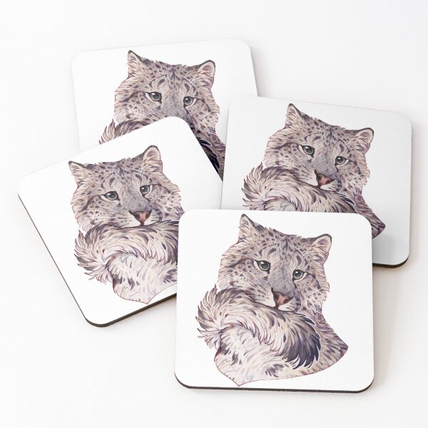 Item preview, Snow leopard portrait  designed and sold by Giulialibard.