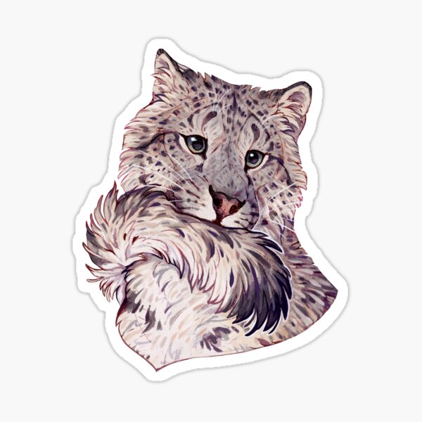 Snow Leopard sticker – Big Moods