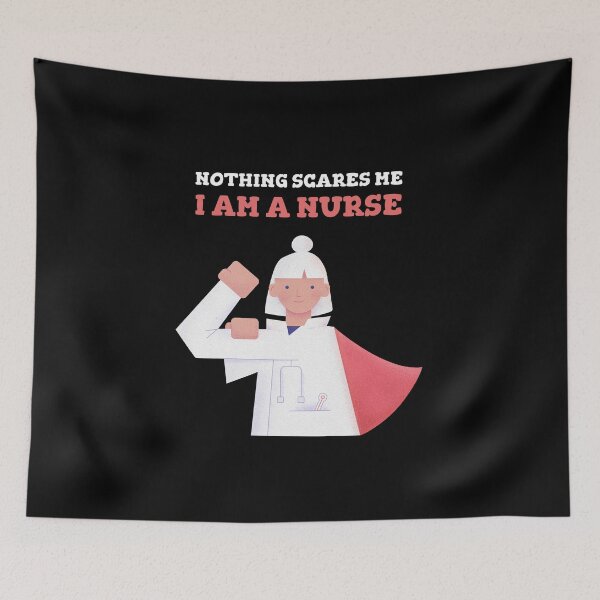 Item preview, Nothing Scares Me I Am A Nurse designed and sold by GoodVibeDesign.