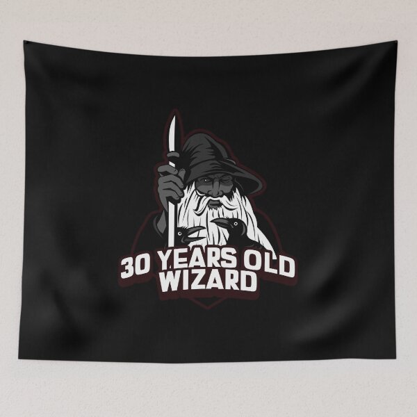 Item preview, 30 years old virgin wizard meme designed and sold by ZenCloak.
