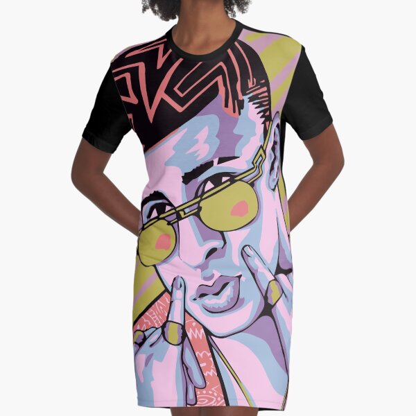 Bad Bunny Graphic T-Shirt Dress