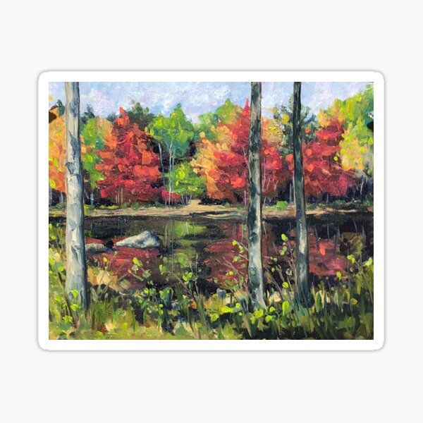 New England Fall Sticker