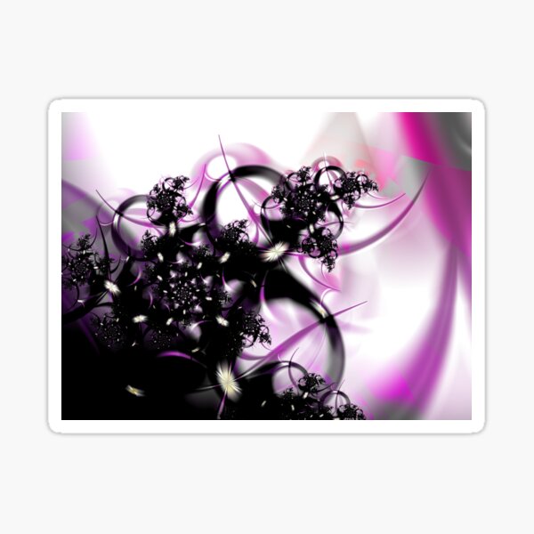 Purple Abstract Sticker