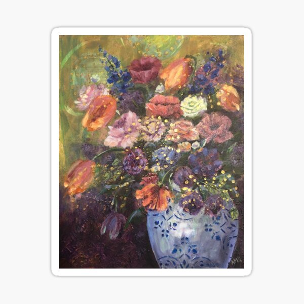 Tulips, Roses and Poppies Sticker