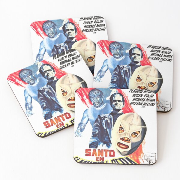 Item preview, Retro El Santo Cult Poster Lucha Libre Mexicana designed and sold by liverecs.