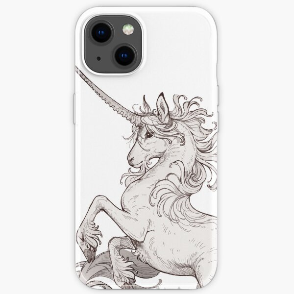 Medieval unicorn iPhone Soft Case