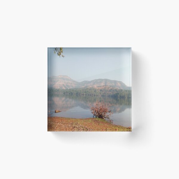 Item preview, Mountain Landscape With Lake designed and sold by PriyanDecor.
