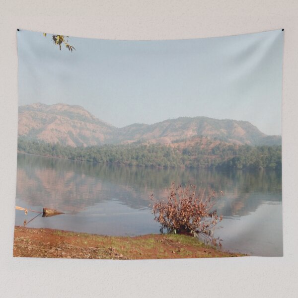 Item preview, Mountain Landscape With Lake designed and sold by PriyanDecor.