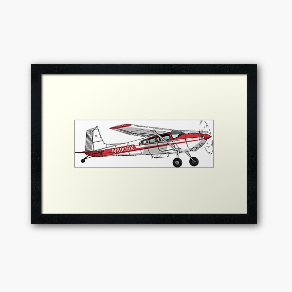 Cessna 182 D N8909X Framed Art Print