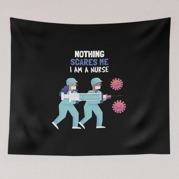Item preview, Nothing Scares Me I Am A Nurse designed and sold by GoodVibeDesign.