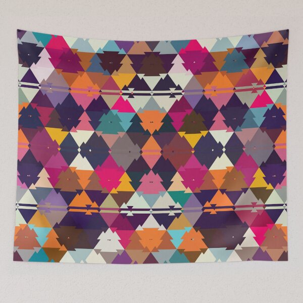 Item preview, Happy colorful triangle pattern art designed and sold by AYACHI90.