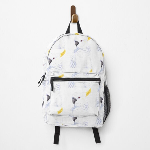 Item preview, sulphur-crested cockatoo watercolor designed and sold by L'Atelier Oranjade.