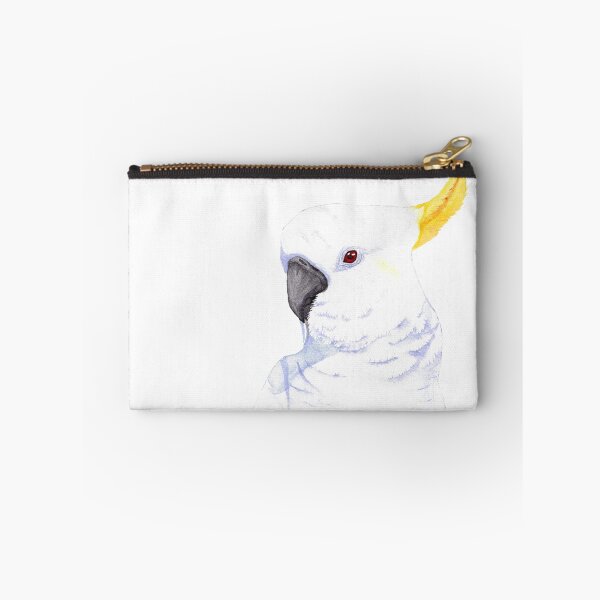 Item preview, sulphur-crested cockatoo watercolor designed and sold by L'Atelier Oranjade.