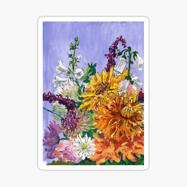 Dahlias Sticker