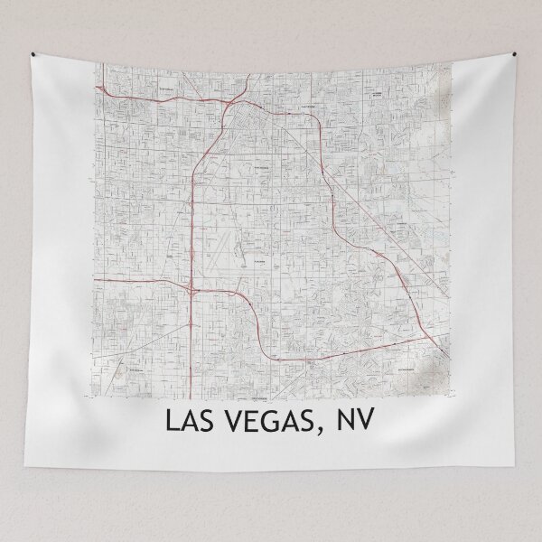 Item preview, Las Vegas, NV Quad Topographical Map Clean designed and sold by PGHPhotoCo.