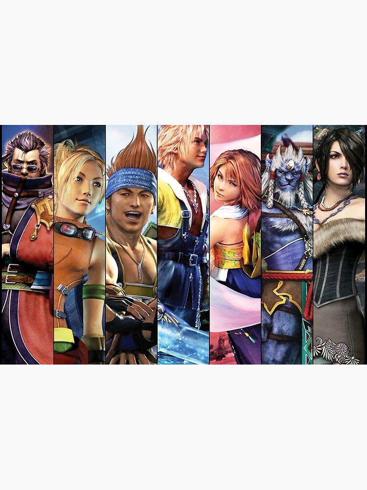 Final Fantasy X Characters Wallpaper Laptop Skin for Sale by