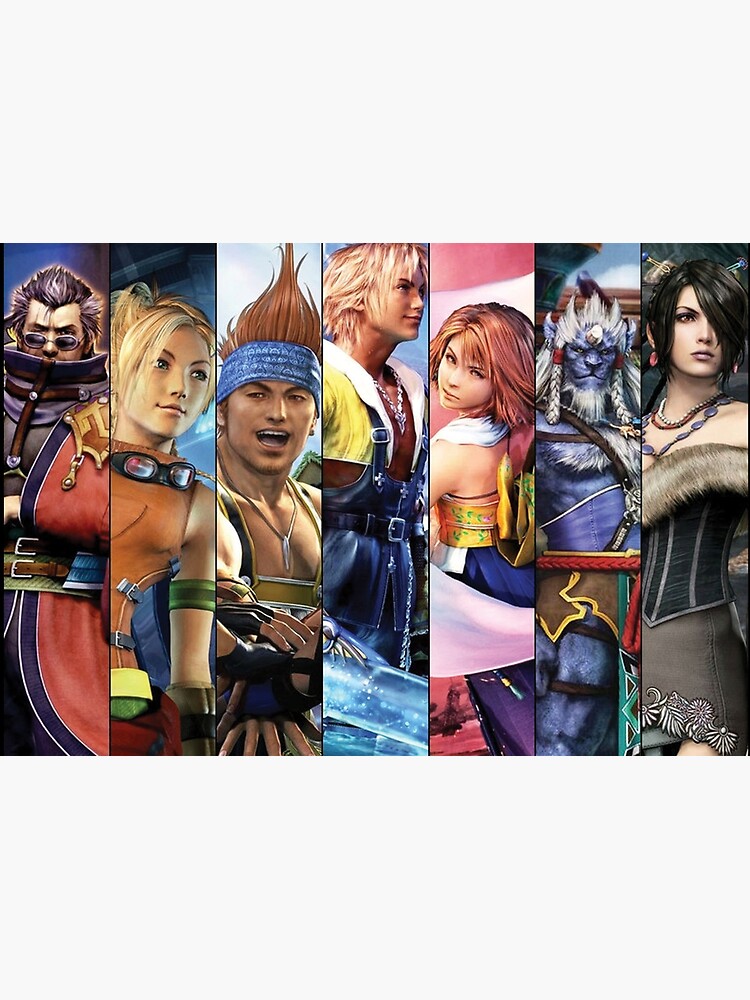 Thumbnail 3 of 3, Jigsaw Puzzle, Final Fantasy X Characters Wallpaper designed and sold by CassidyCreates.