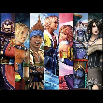 Final Fantasy X Characters Wallpaper | Art Board Print