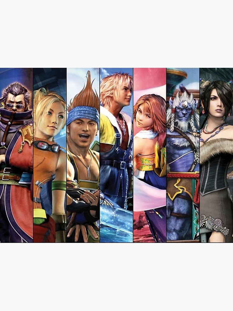 Final Fantasy X Characters Cartoon Wallpaper | Poster