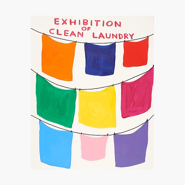Exhibition Davids Of Clean Laundry Photographic Print