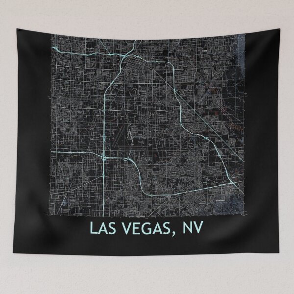 Artikelvorschau, Las Vegas, NV Quad Topografische Karte Dunkel entworfen und verkauft von PGHPhotoCo.