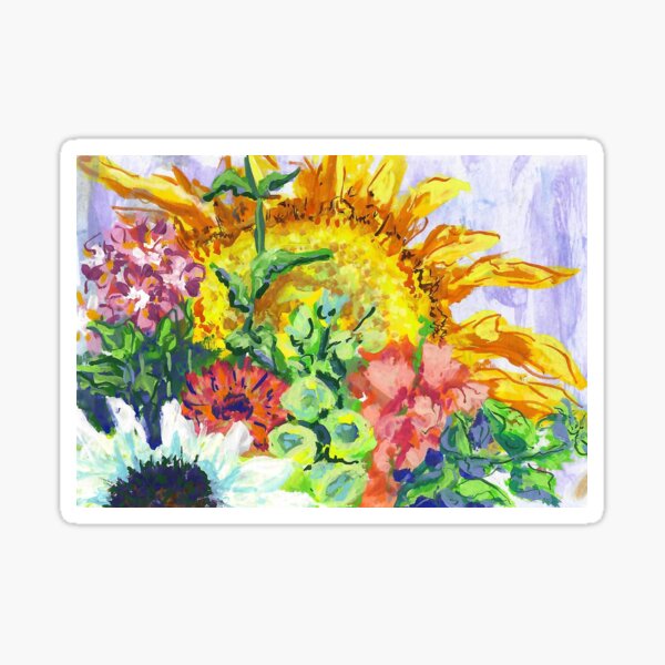 Aperçu de l'œuvre Tournesol et digitale créée et vendue par Ann  Hershberger.