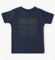 "Boxer Power" (made up of boxer engine piston designs) Kids Tee